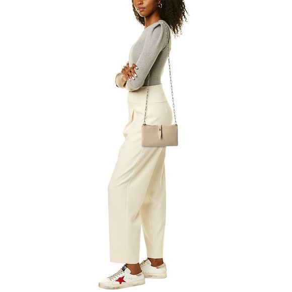 Madewell Transport Accordion Leather Crossbody, Beige - Picture 4 of 4